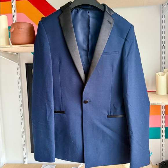 ASOS Other - ASOS Navy Blue Tuxedo Jacket Blazer Mens 36 Short